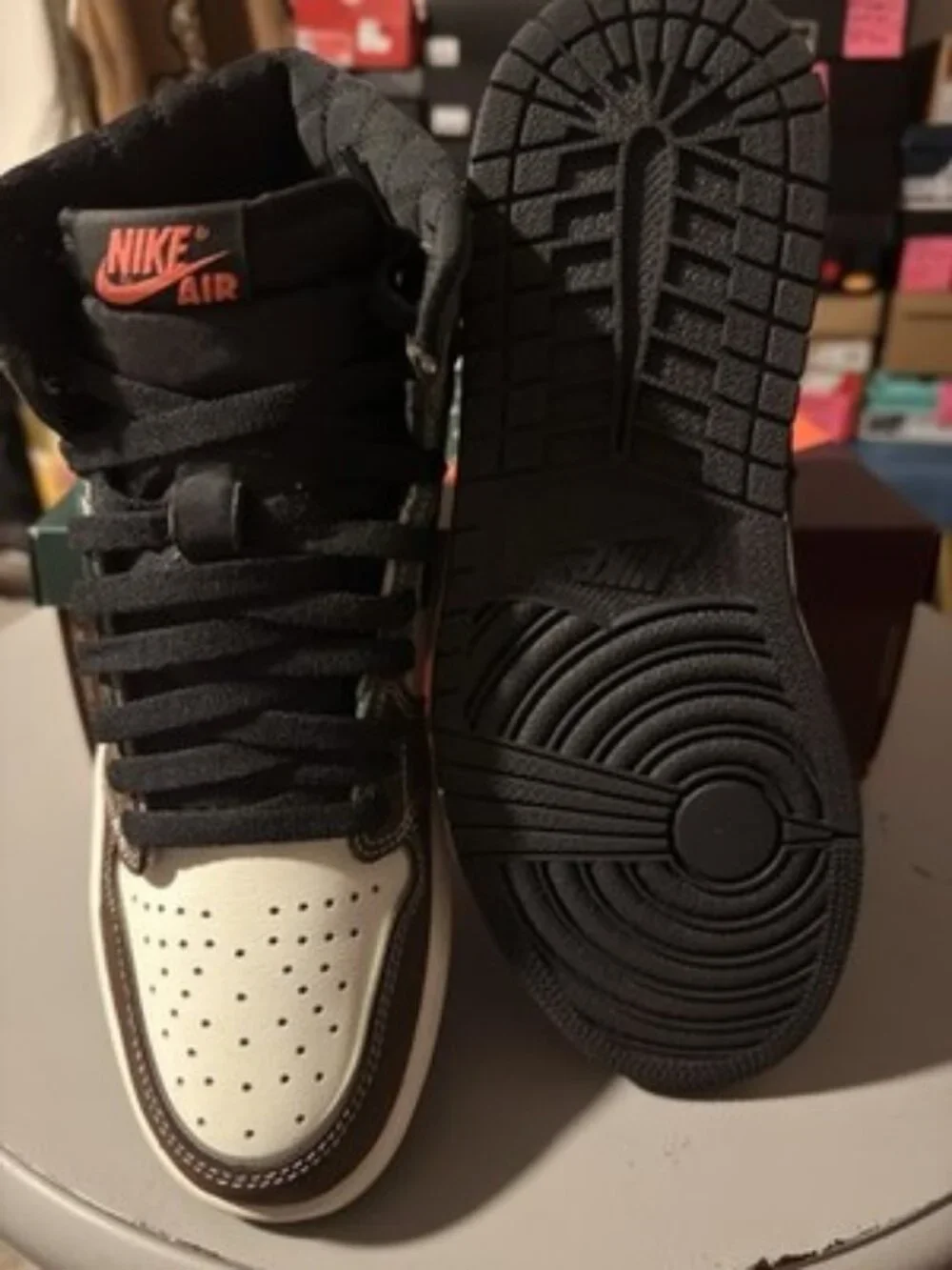 Air Jordan 1 Retro High OG Hand Crafted DH3097-001 Mens Size 8 Preowned w/ Box